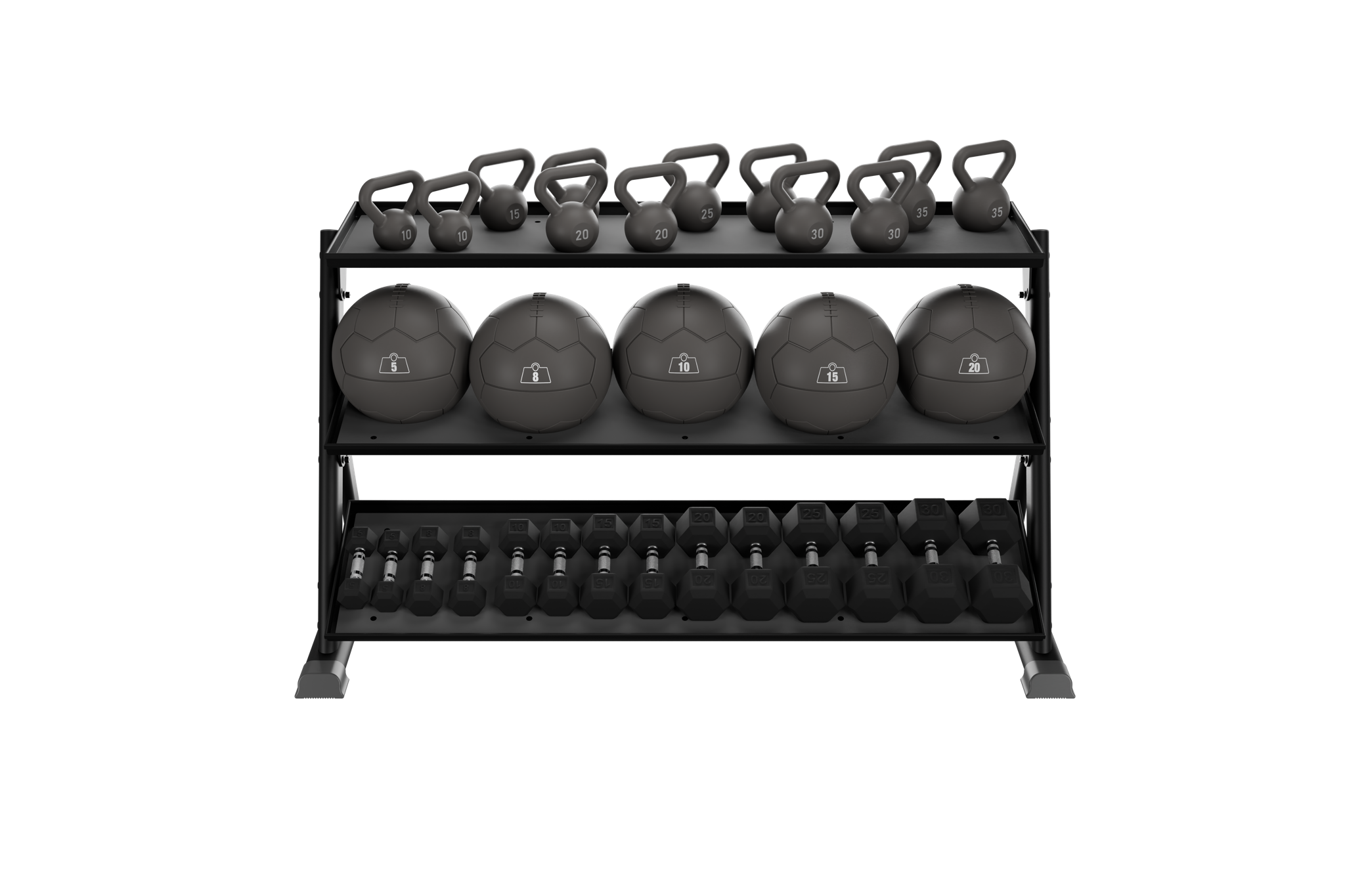 Nautilus 3-Tier Dumbbell Rack Instinct
