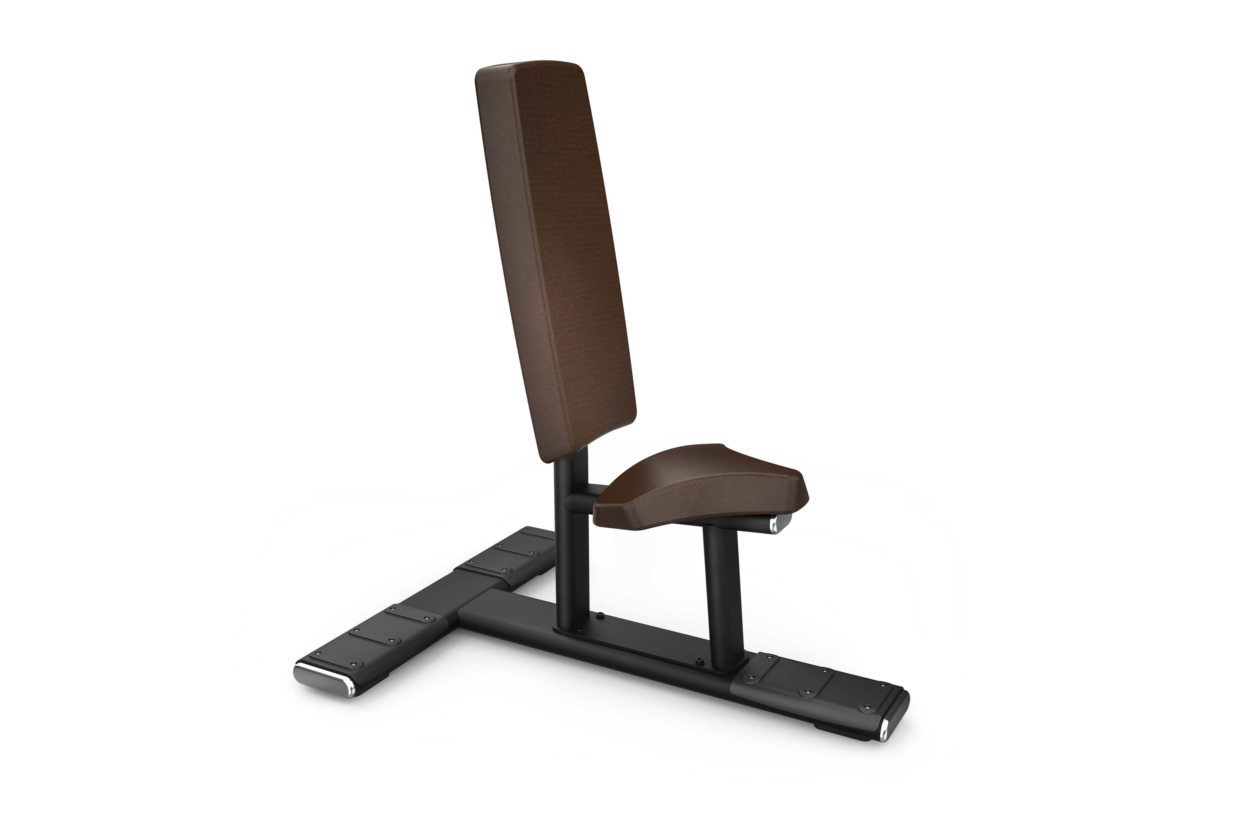 De Utility Bench van Intenza Fitness in Sadle Brown