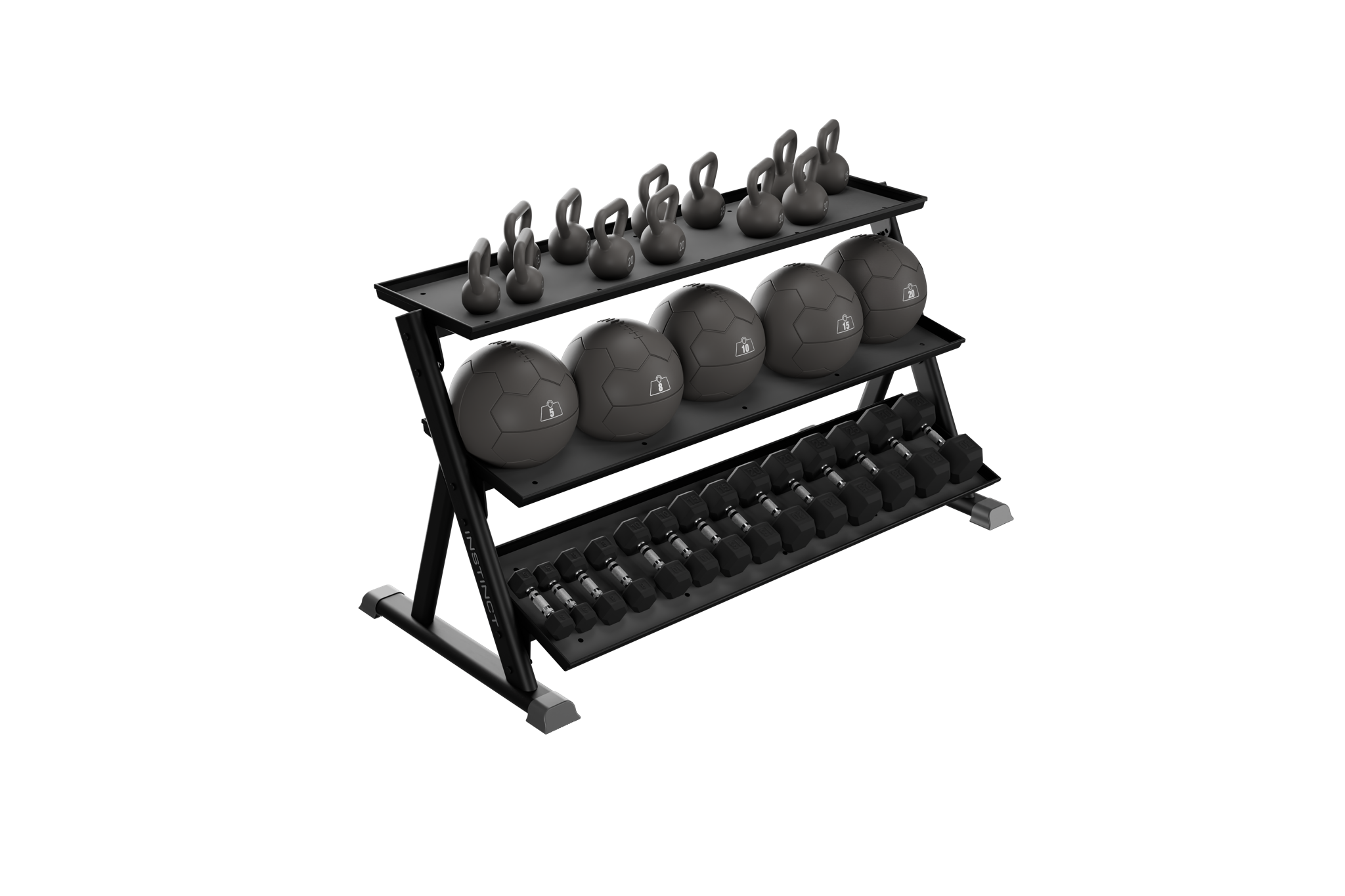 Nautilus 3-Tier Dumbbell Rack Instinct